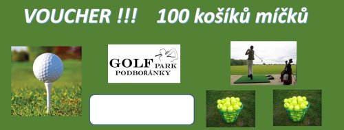 Vánoční VOUCHER - 100 košíků míčků