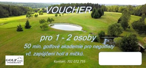 VOUCHER - 50 min. golfové akademie pro negolfisty