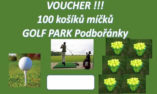 VOUCHER - 100 košíků míčků